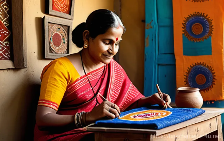 무속 전통과 현대의 조화 - **Serene Yoga and Meditation in a Modern Home**: A young Bengali woman, in her late 20s to mid-30s, ...